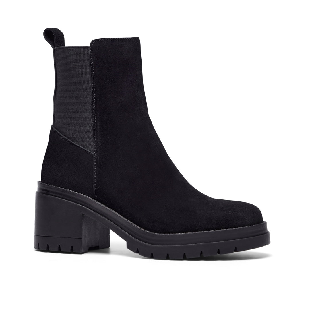 Romano Black Suede Ankle Boots