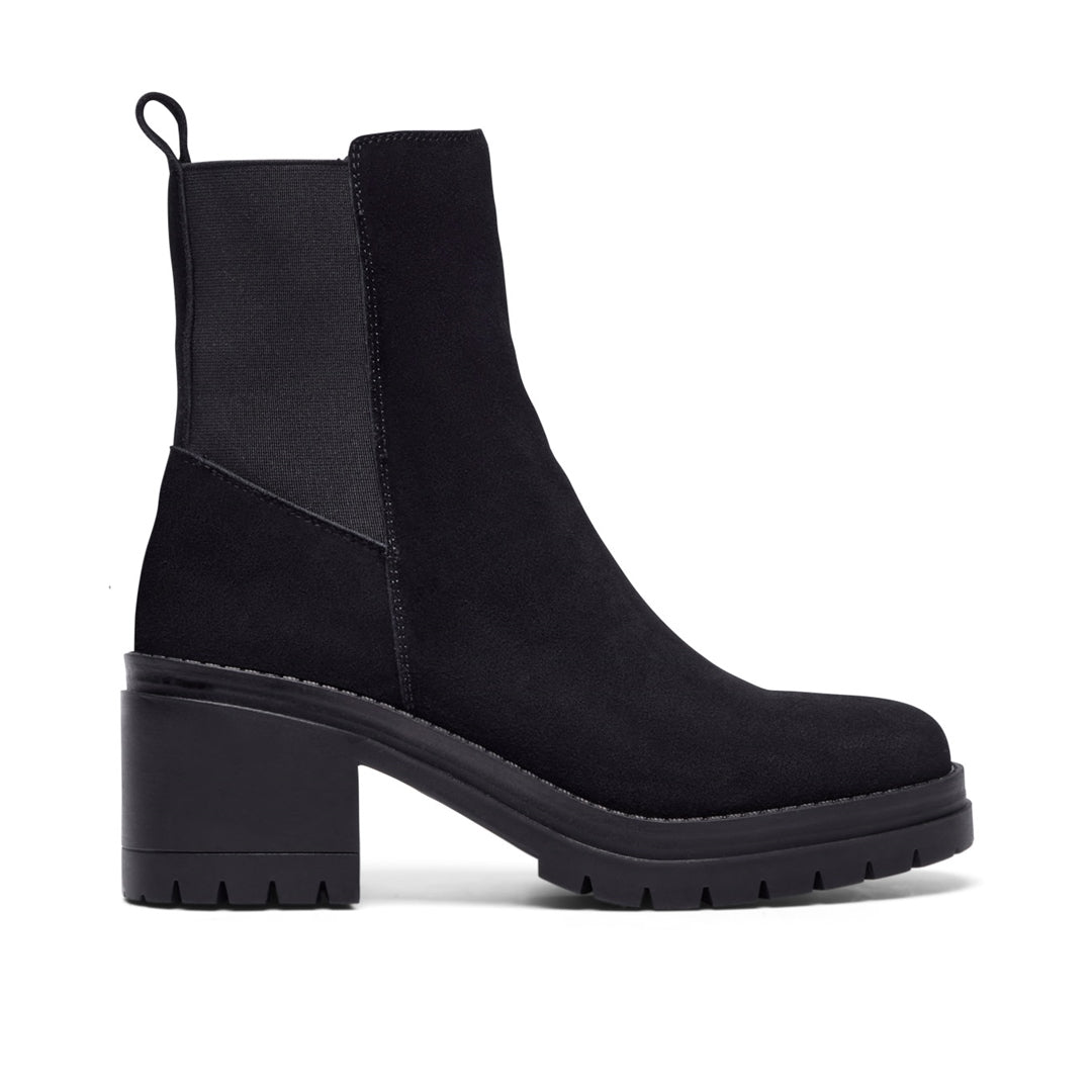 Romano Black Suede Ankle Boots