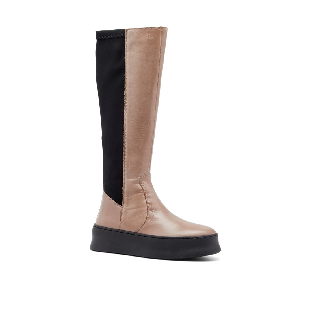 Scultura Taupe Leather Boots