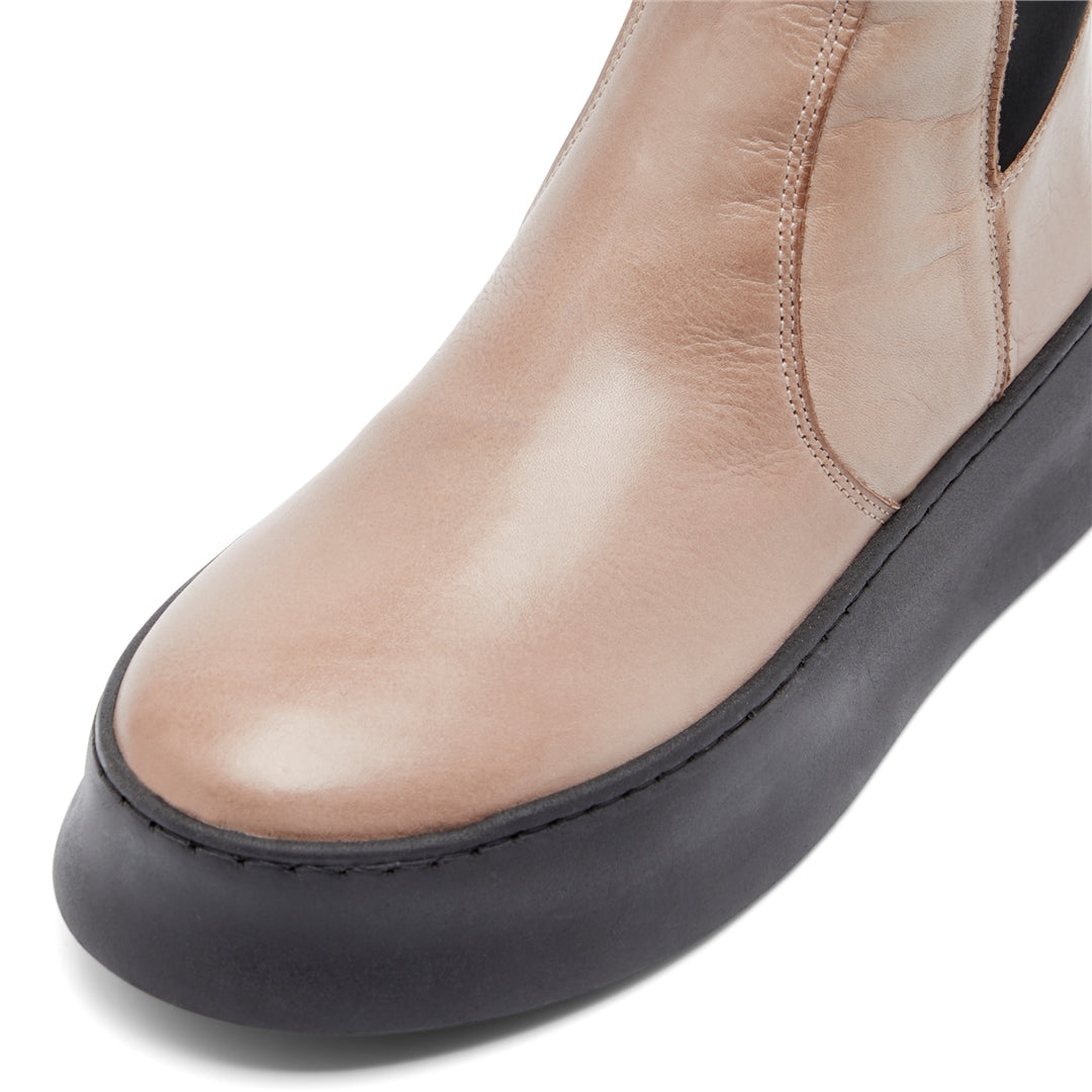 Scultura Taupe Leather Boots