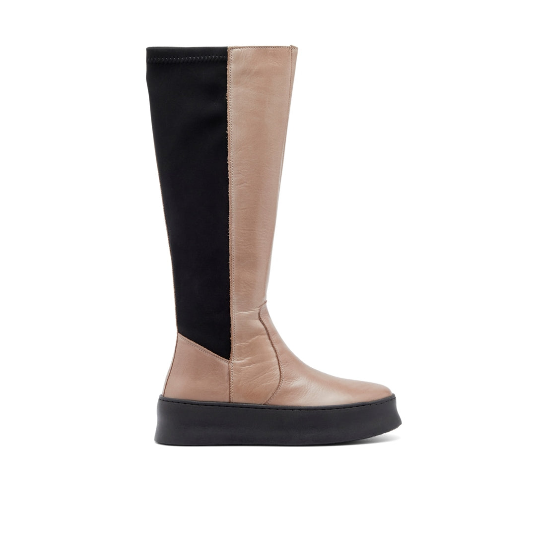 Scultura Taupe Leather Boots