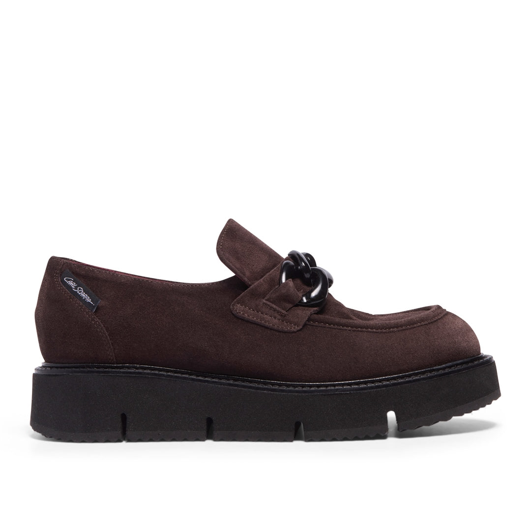 Tarsia Brown Suede Loafers