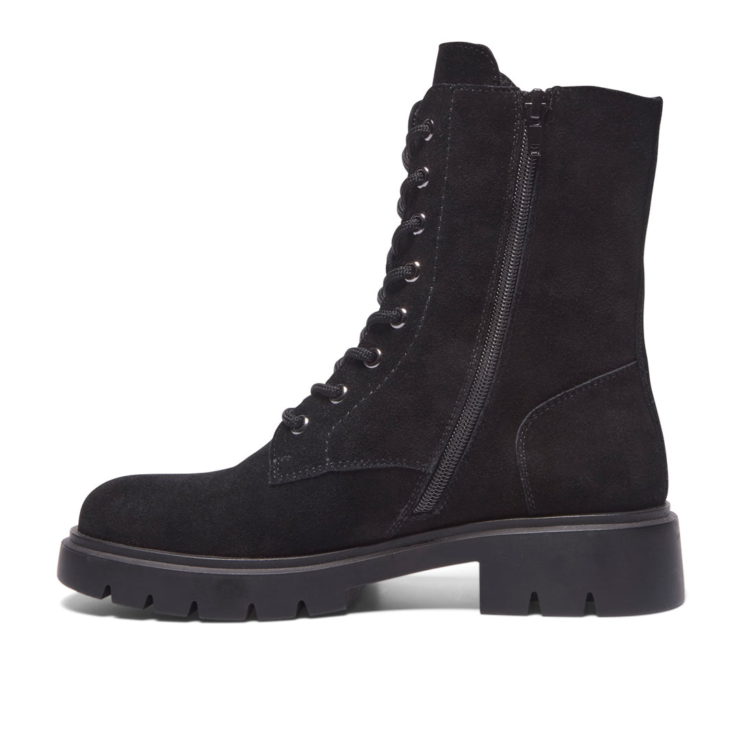 Urbania Black Suede Ankle Boots
