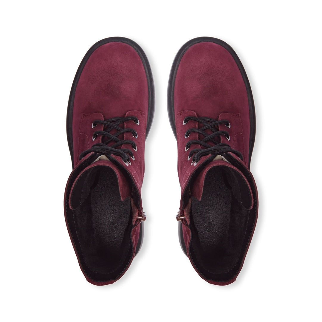 Urbania Bordo Suede Ankle Boots
