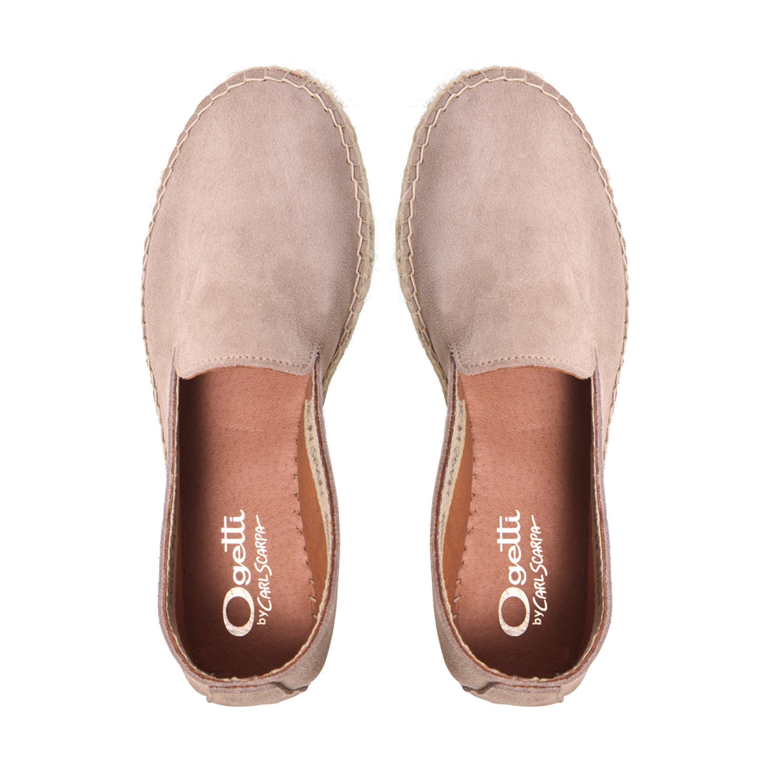Faroh Beige Suede Loafers