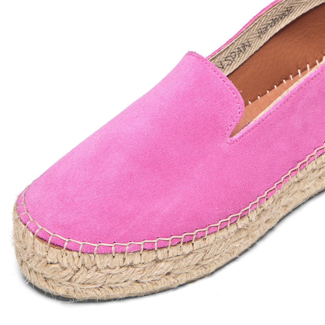 Faroh Fuchsia Suede Loafers