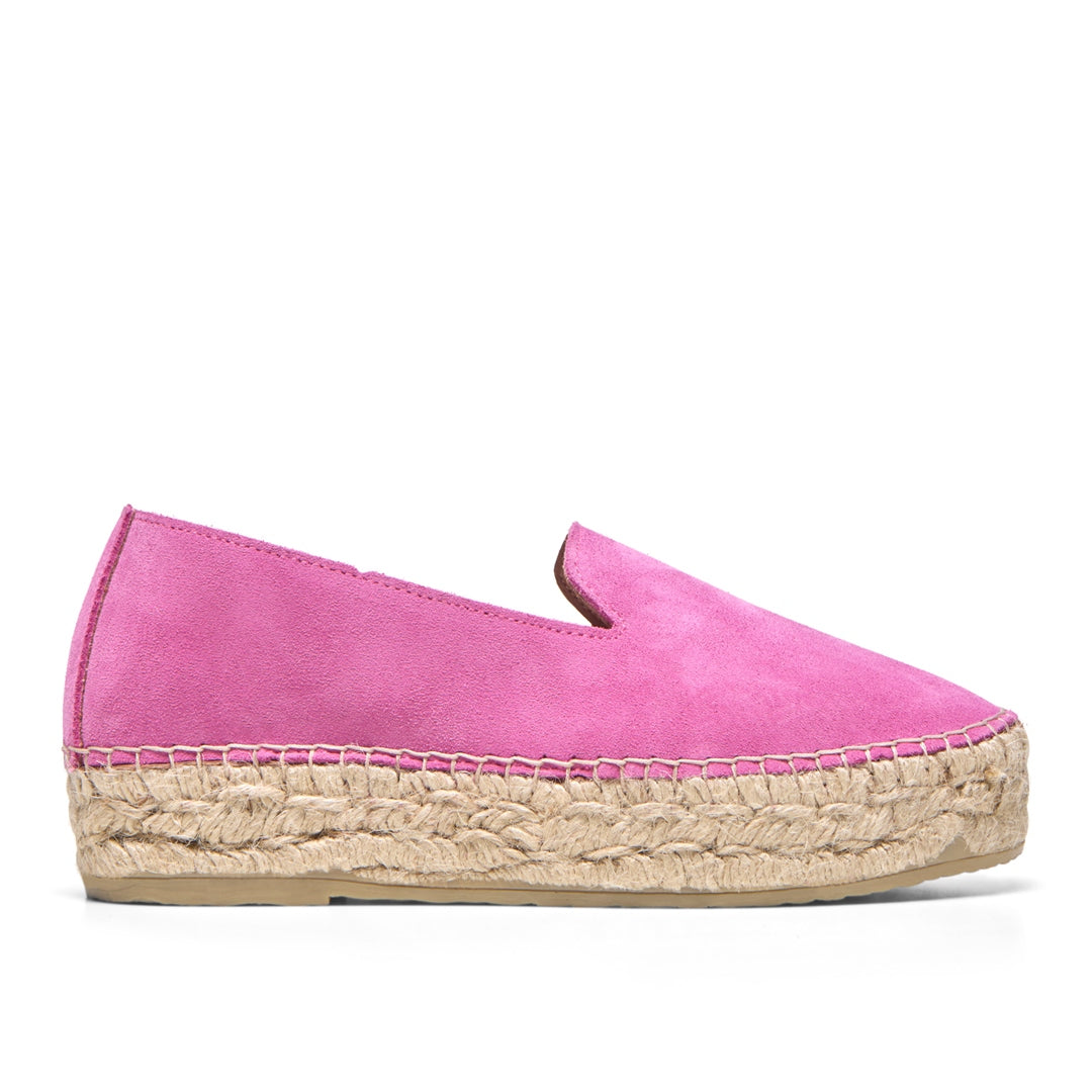 Faroh Fuchsia Suede Loafers