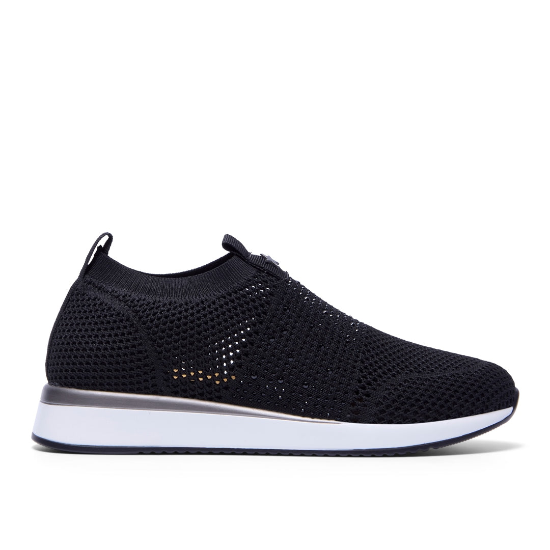 Giacinto Black Textile Trainers