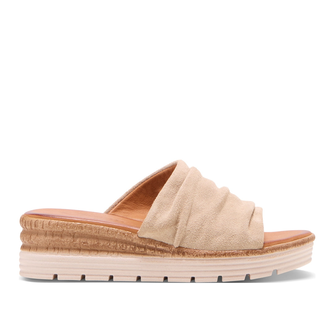 Gorgina Beige Suede Sandals