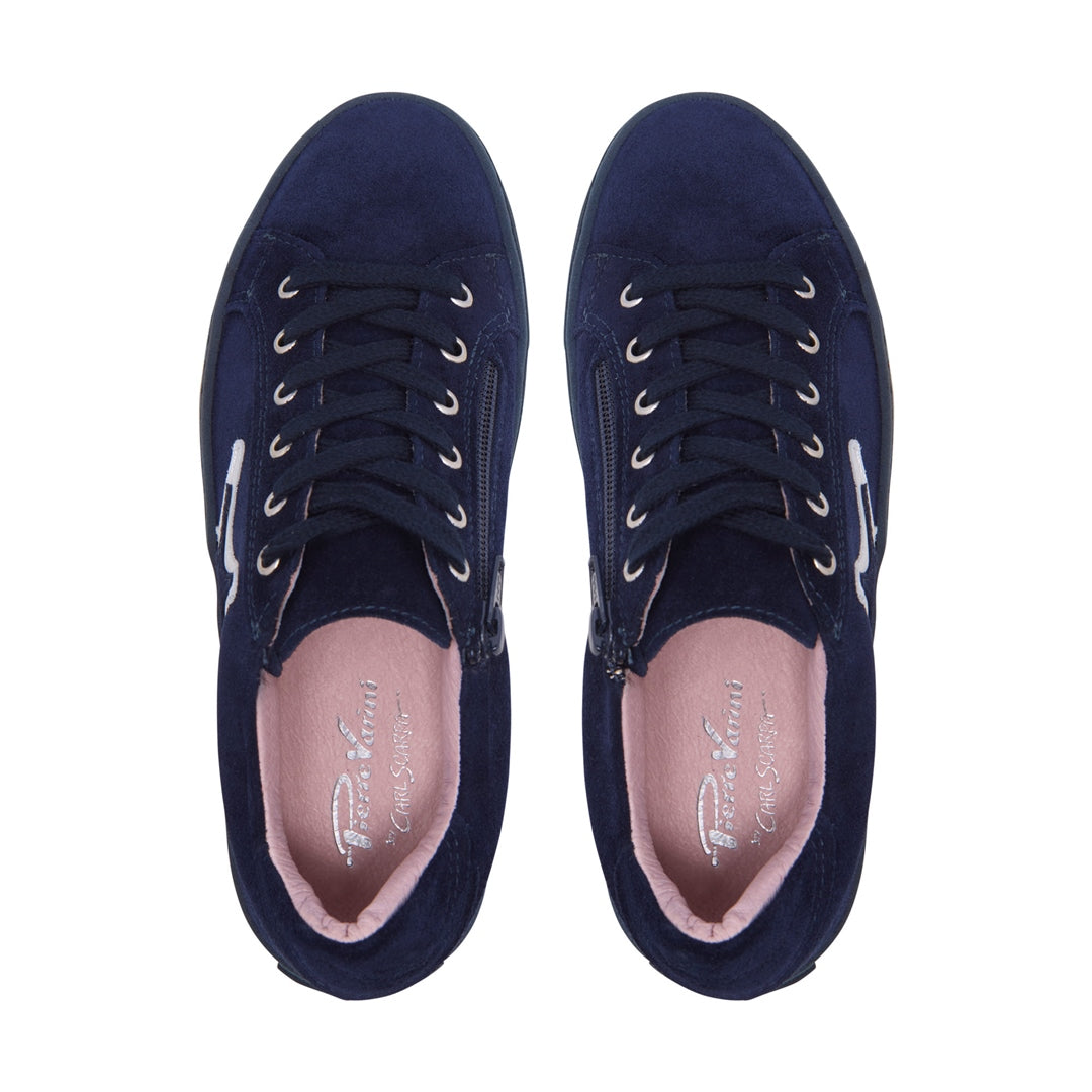 Kautustar Navy Suede Trainers