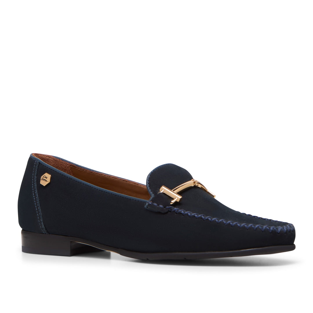 Nettuno Navy Nubuck Loafers
