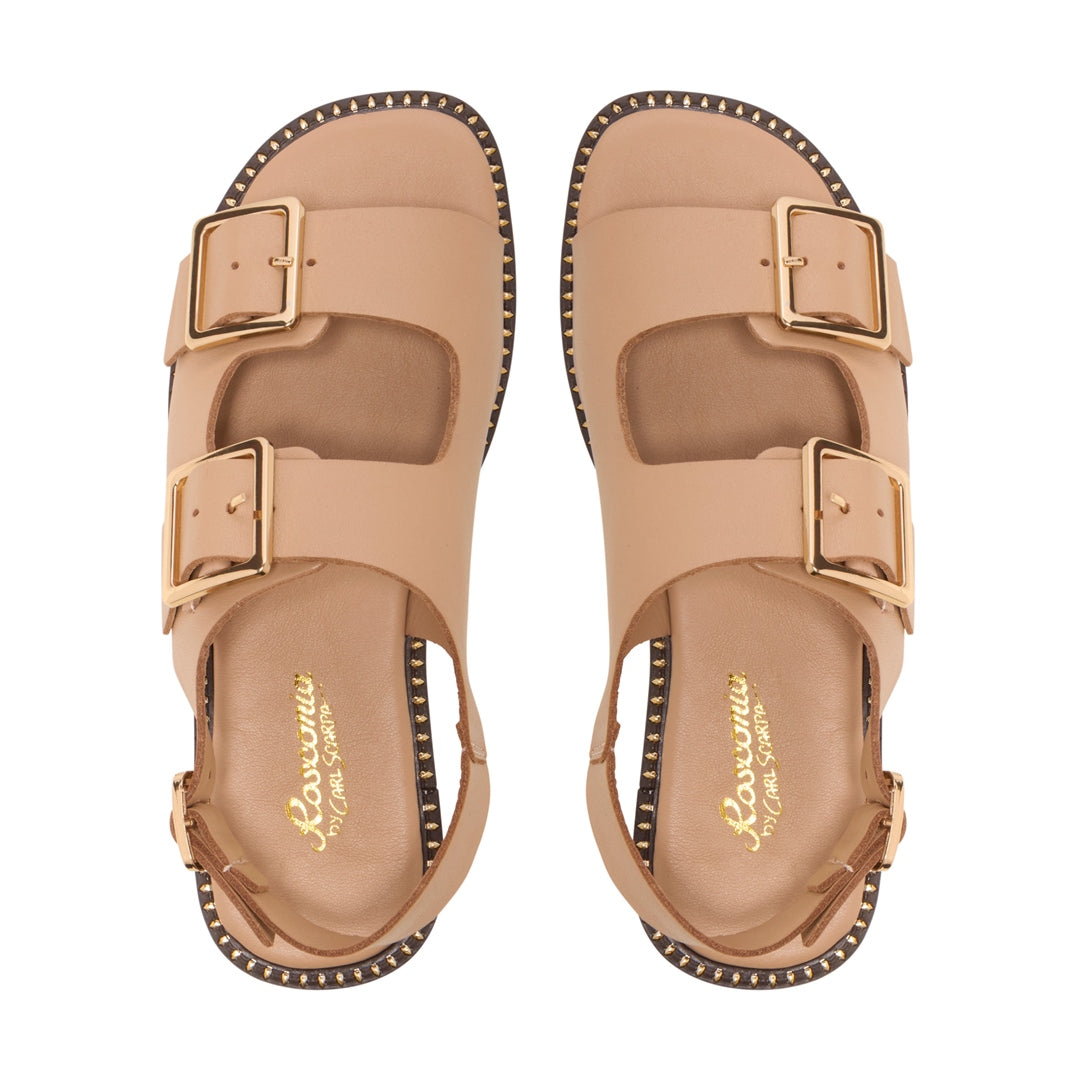 Otarnia Beige Suede Sandals