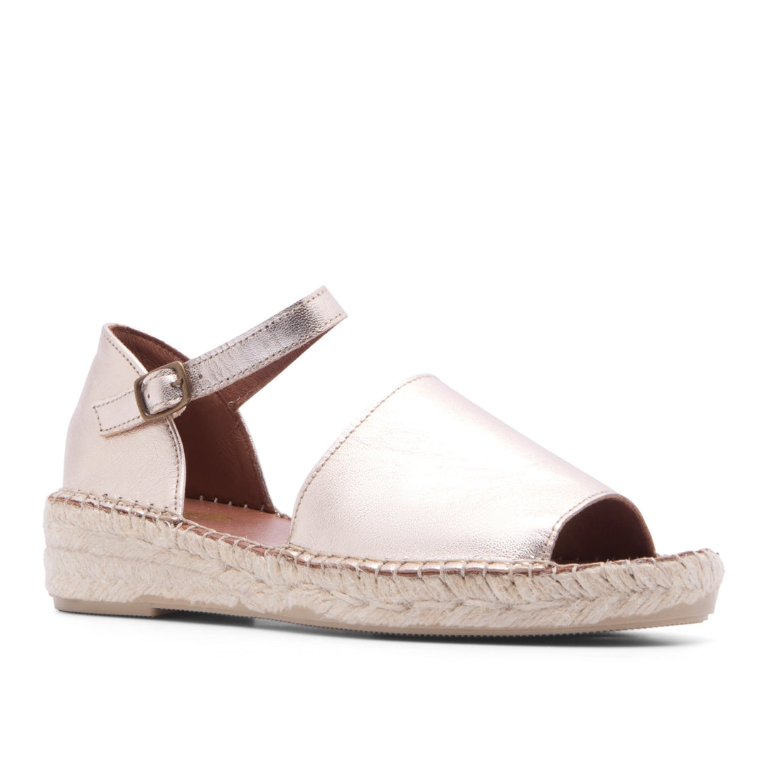 Scarletta Champagne Leather Sandals