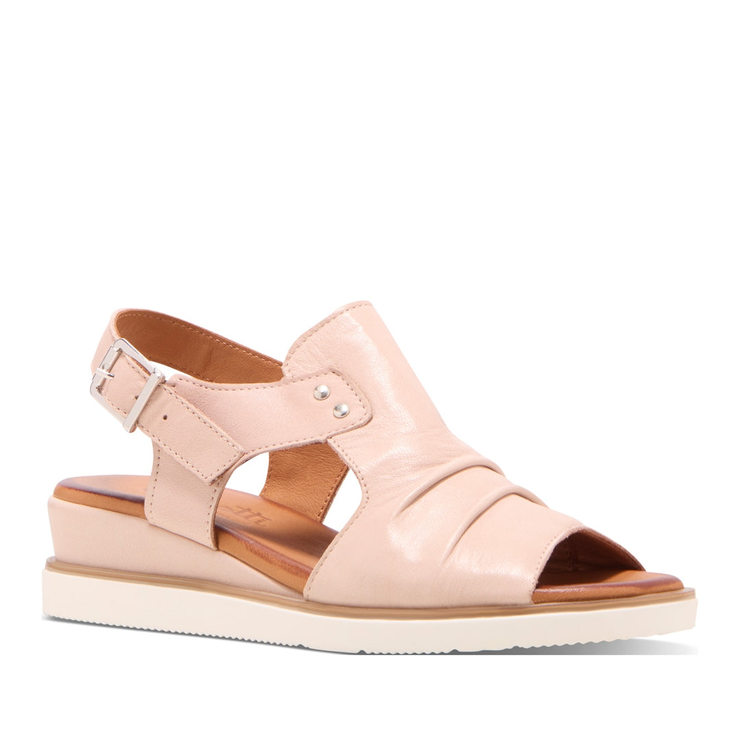 Tessino Blush Leather Sandals