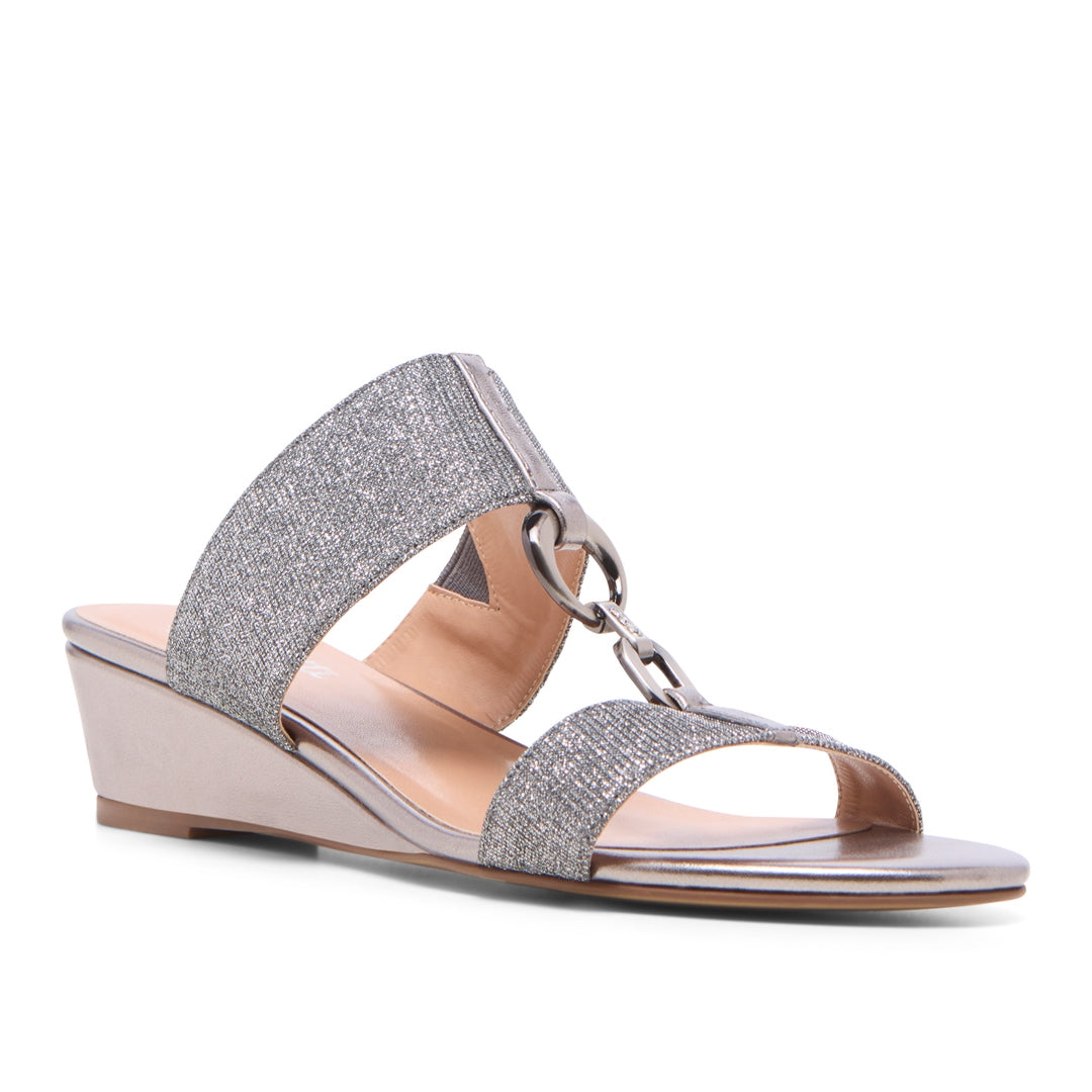 Presice Pewter Sandals