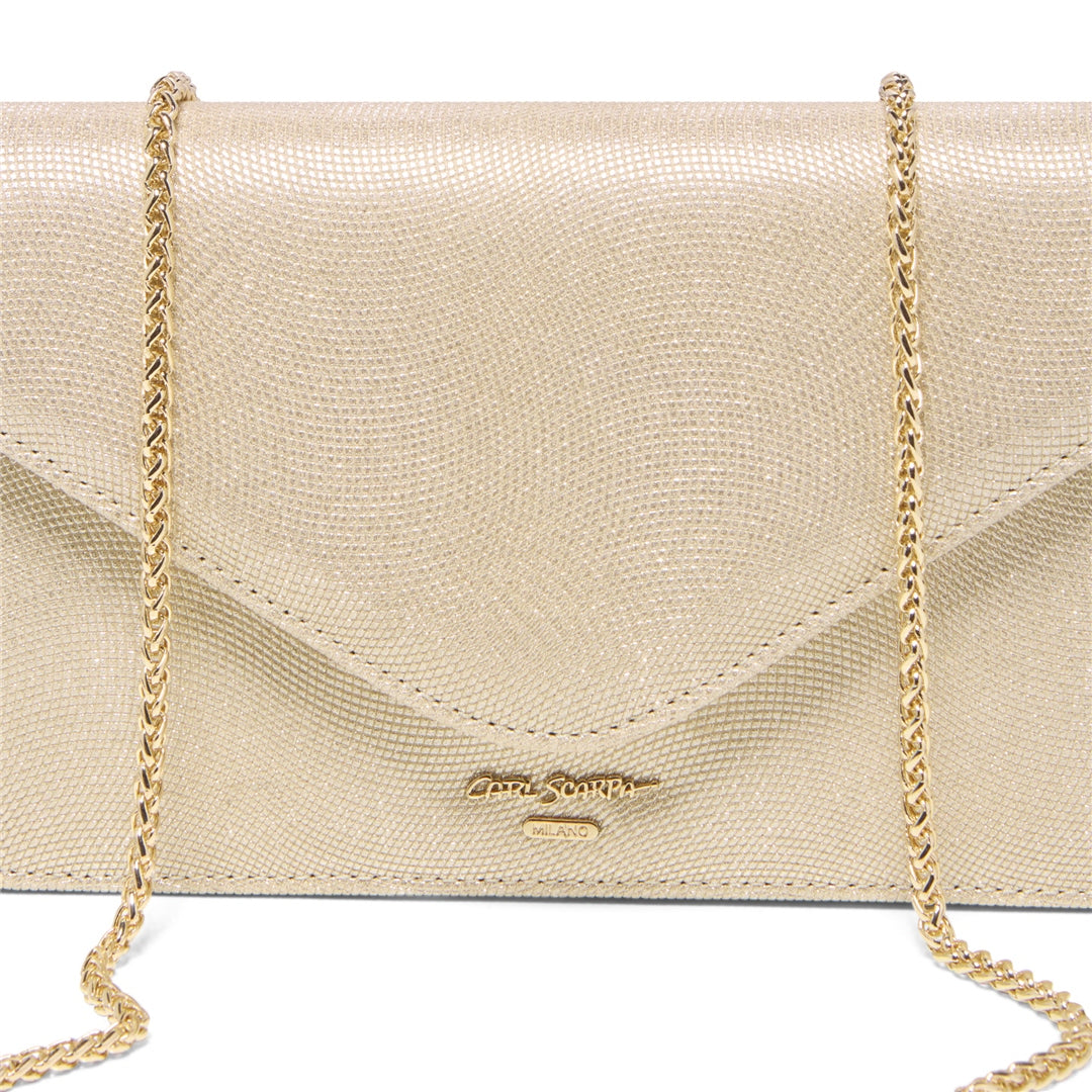 Veloria Champagne Glitz Clutch Bag