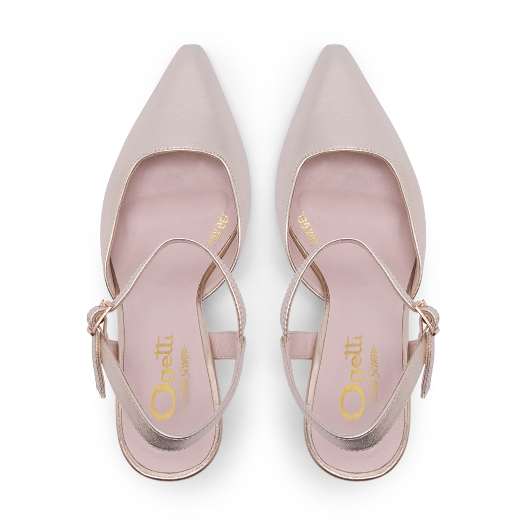 Lupina Gold Strap Heel
