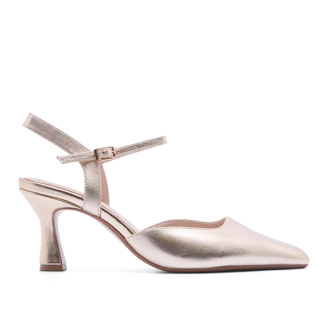 Lupina Gold Strap Heel