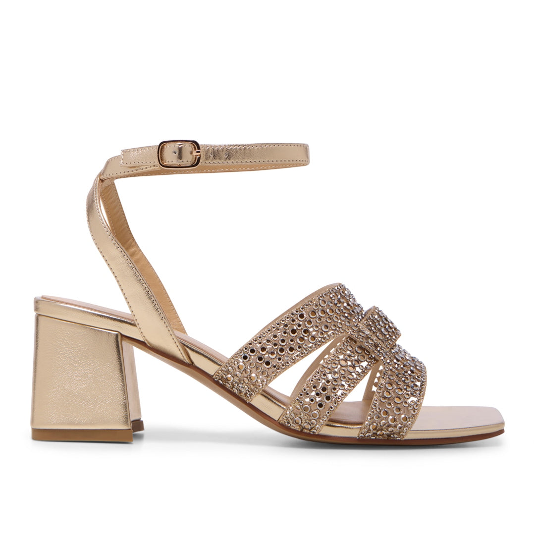 Lemone Gold Strap Heel