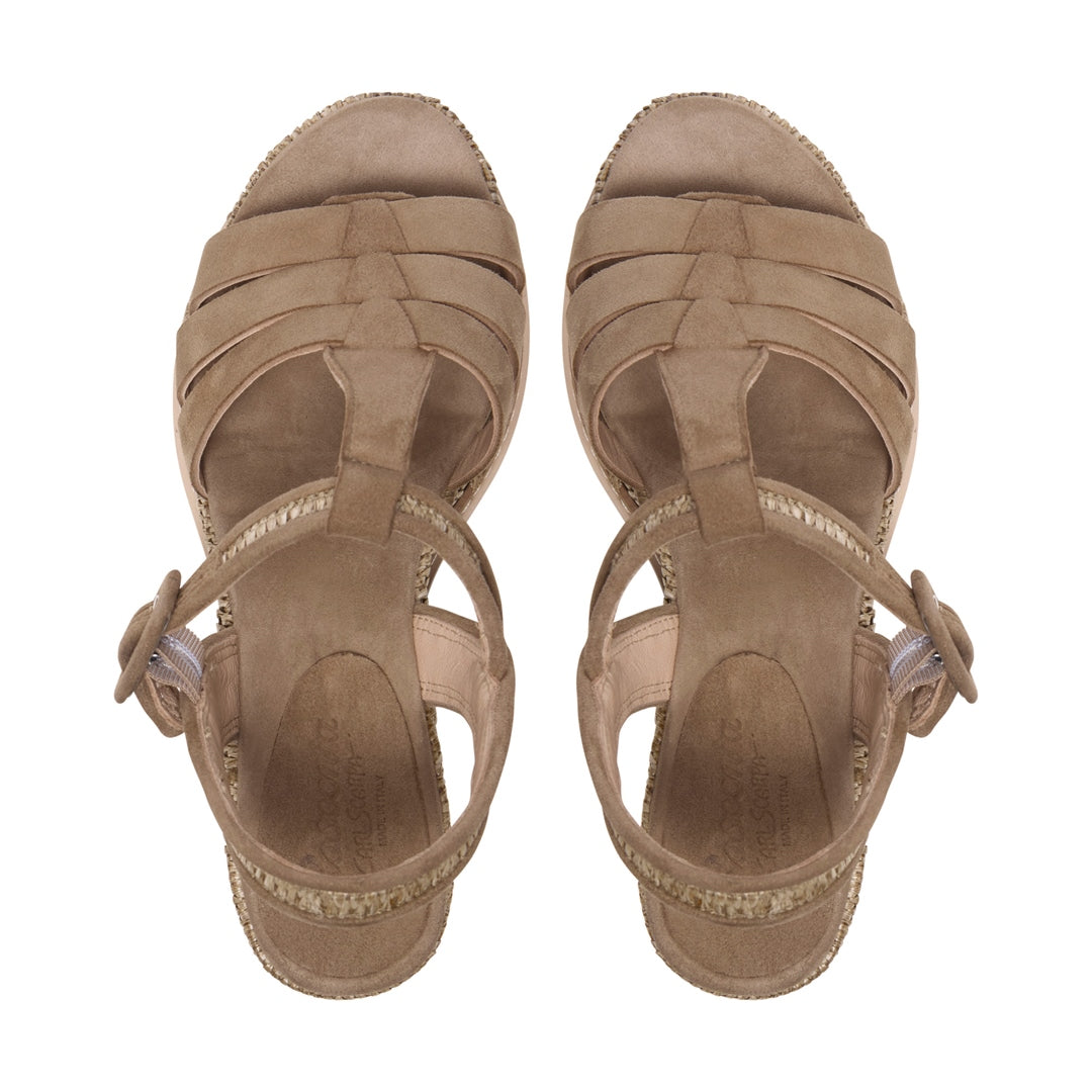 Felestro White Leather Sandal
