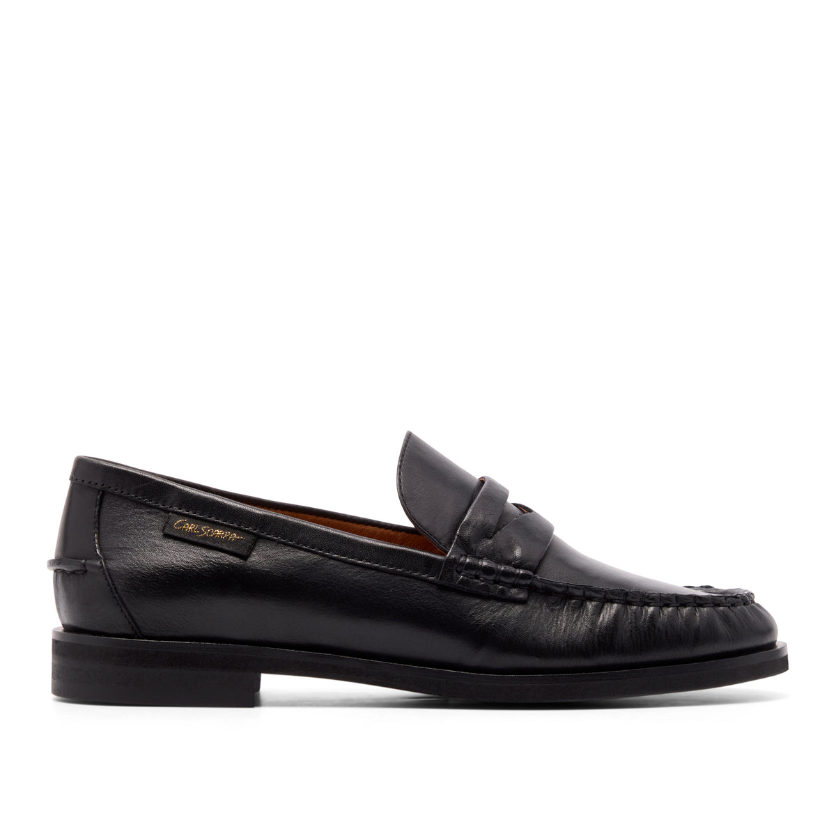 Carissa Black Leather Loafer