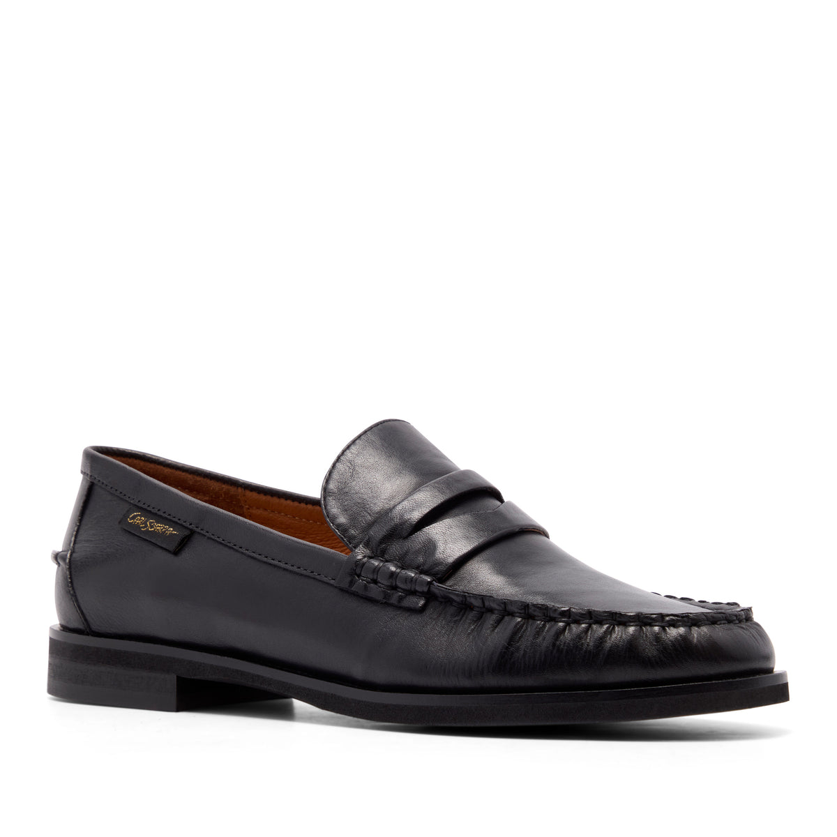 Carissa Black Leather Loafer