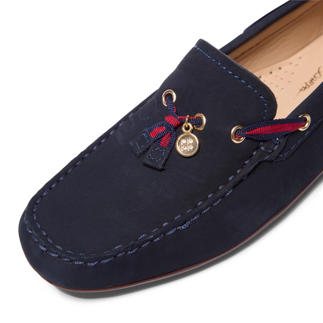 Faris Navy Slip-On Loafers