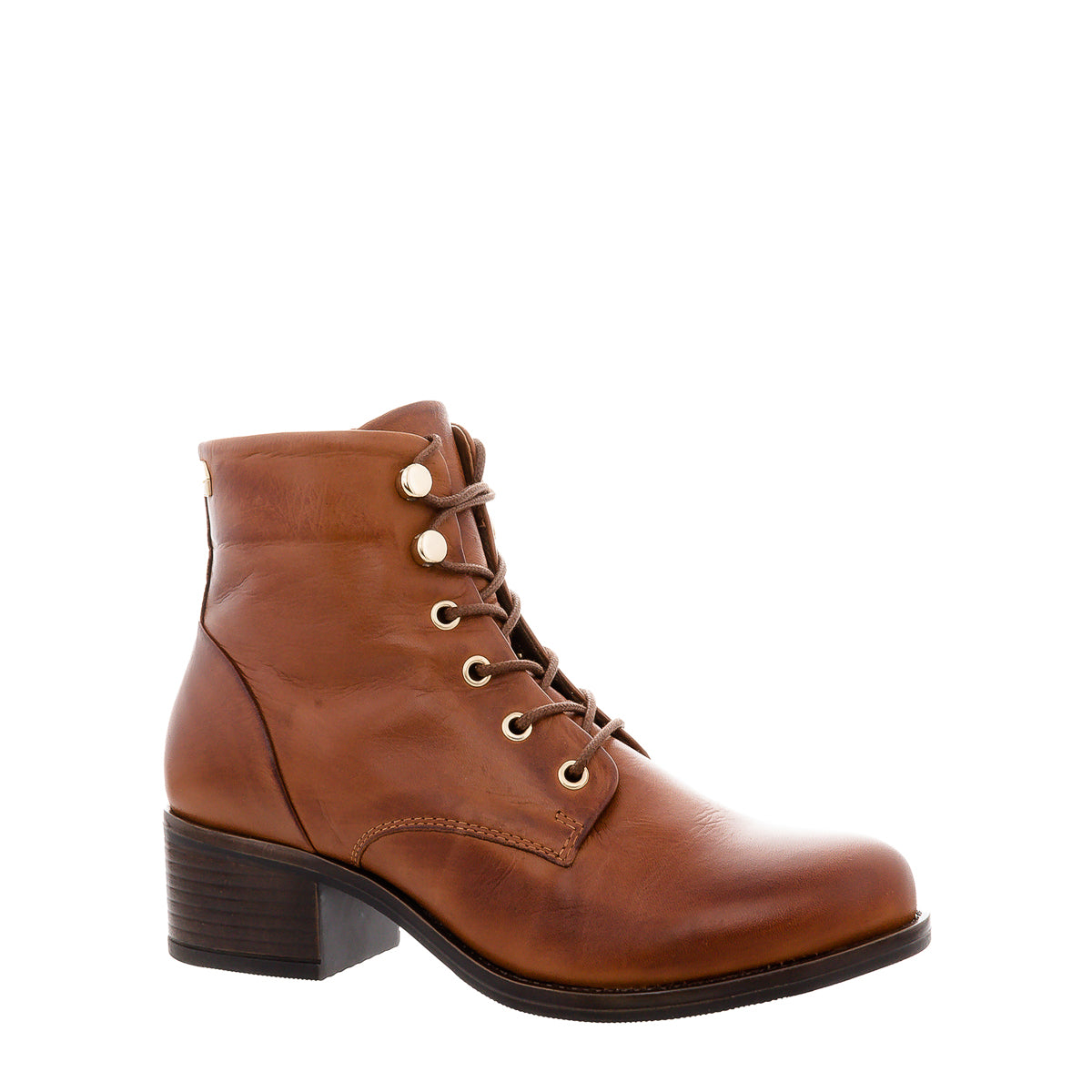 Ocean Tan Leather Lace Up Ankle Boots