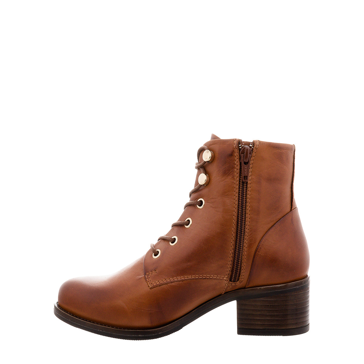 Ocean Tan Leather Lace Up Ankle Boots