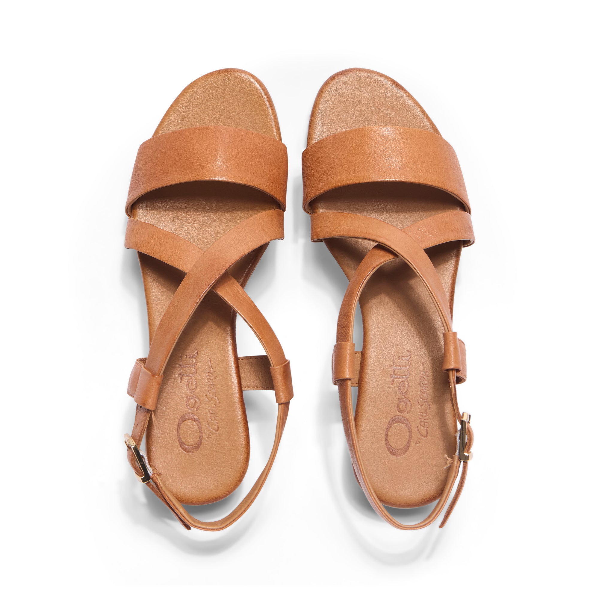 Tianey Tan Leather Strappy Sandals