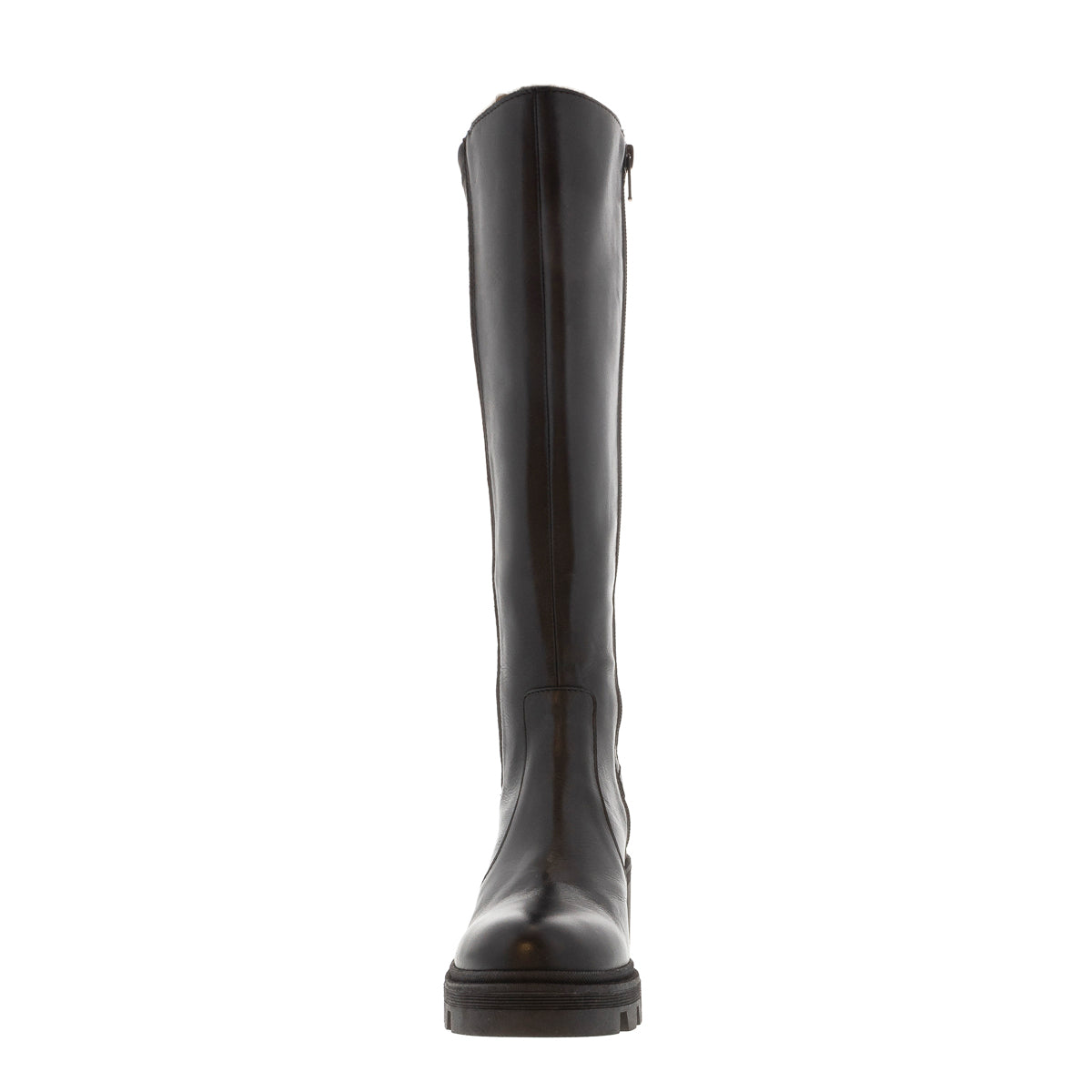 Dodie Black Leather Knee High Boots