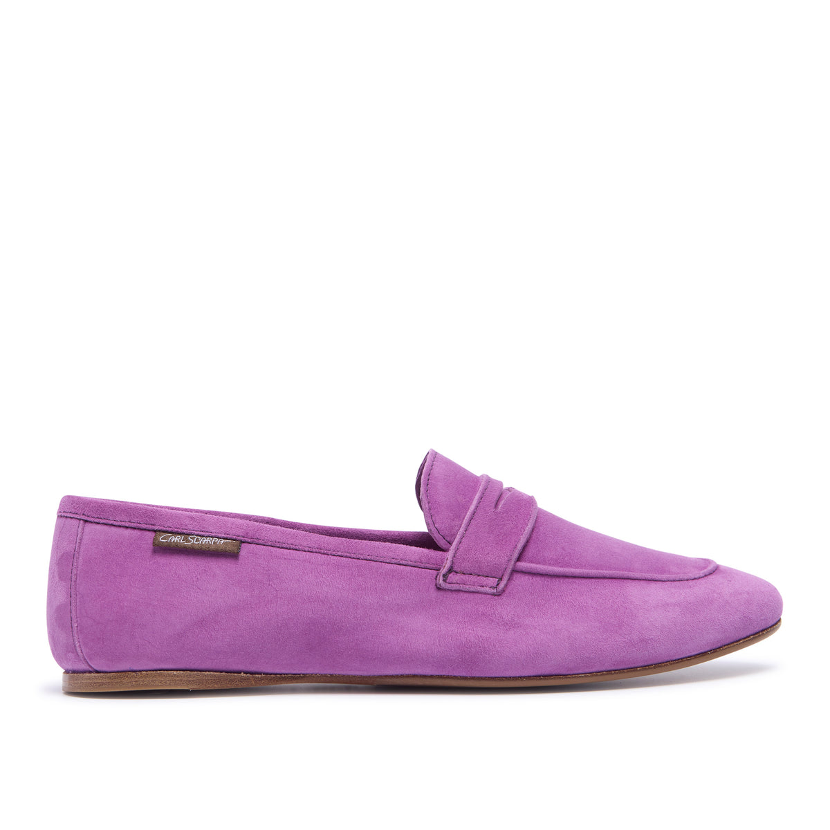 Emarlie Purple Suede Penny Loafers