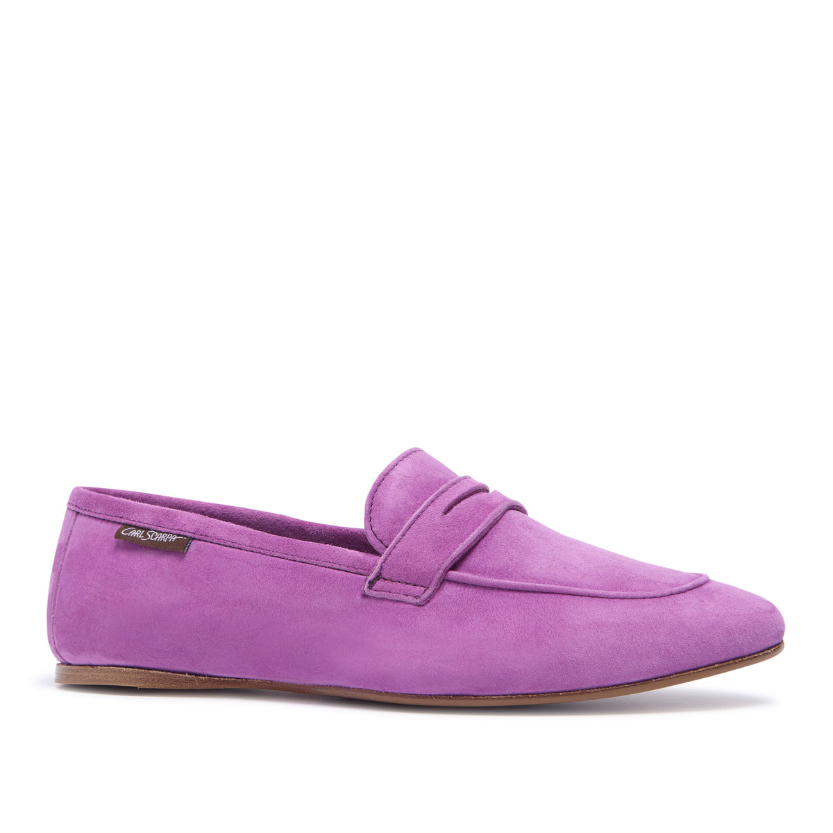 Emarlie Purple Suede Penny Loafers