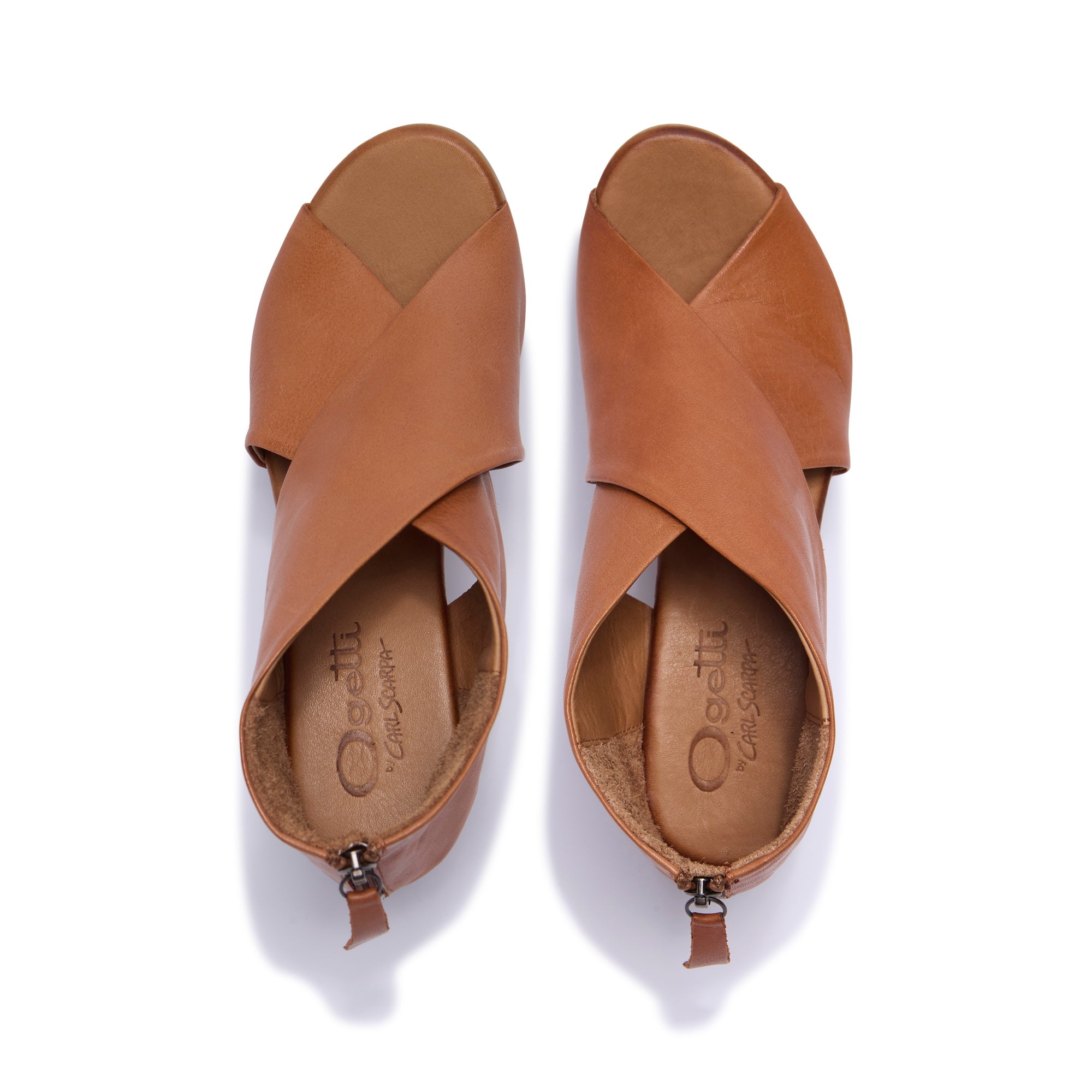 Piacere Tan Leather Sandals