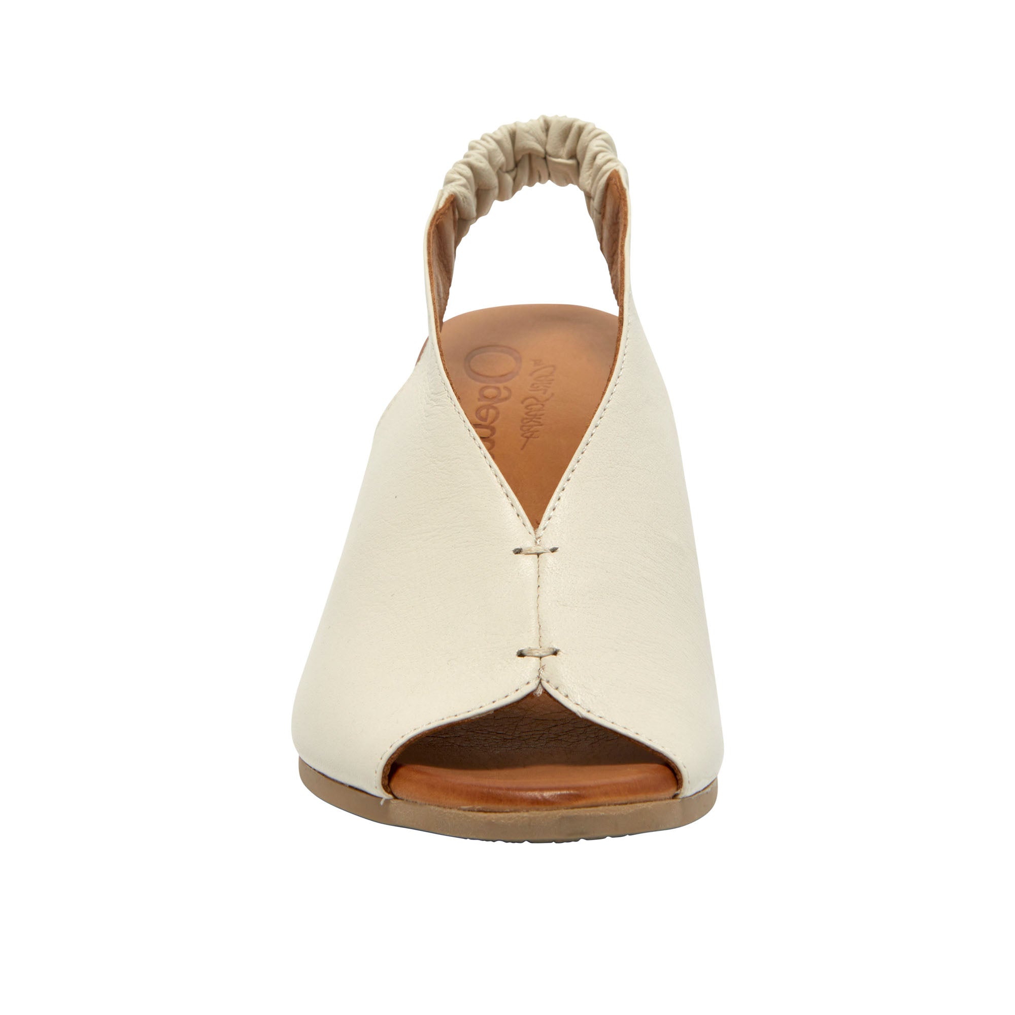 Buttercup Off White Leather Slingback Sandal