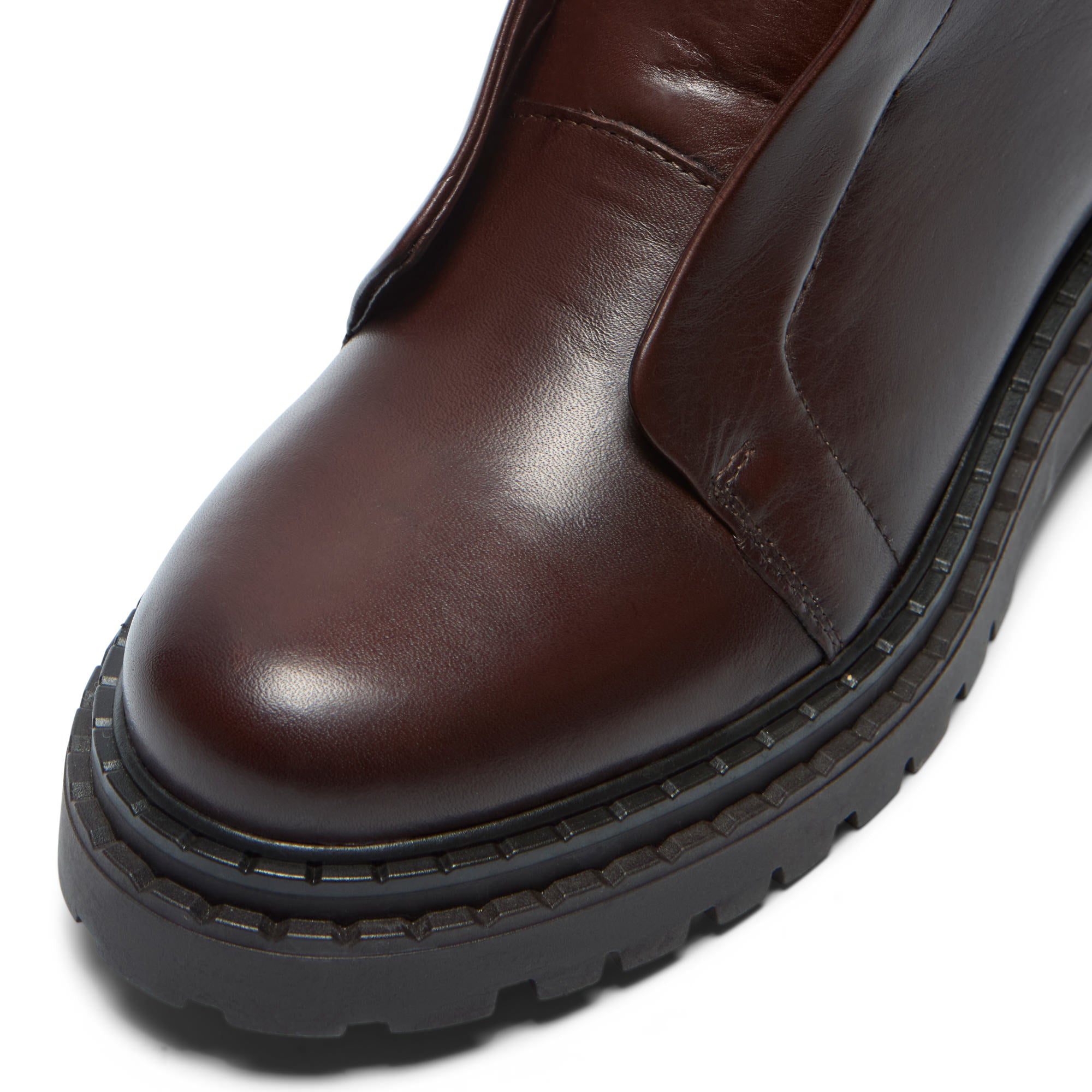 Fiave Brown Leather Ankle Boot