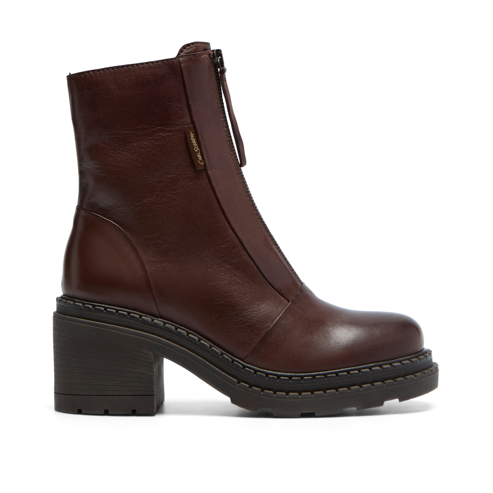 Imario Brown Leather Ankle Boot