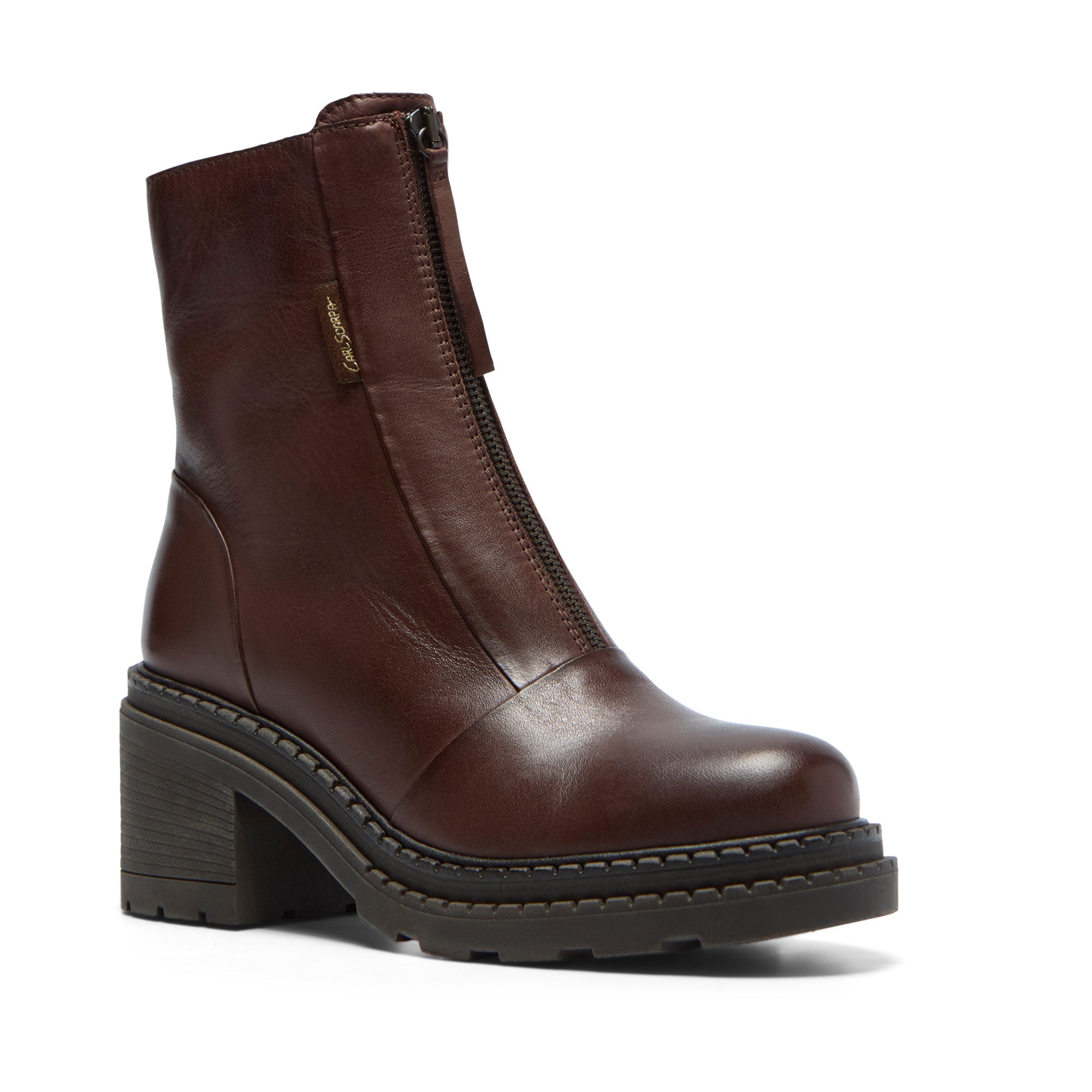 Imario Brown Leather Ankle Boot