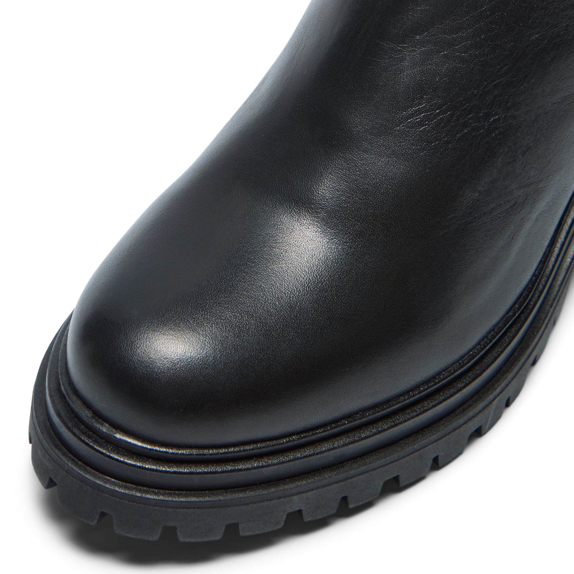 Morsica Black Leather Ankle Boot