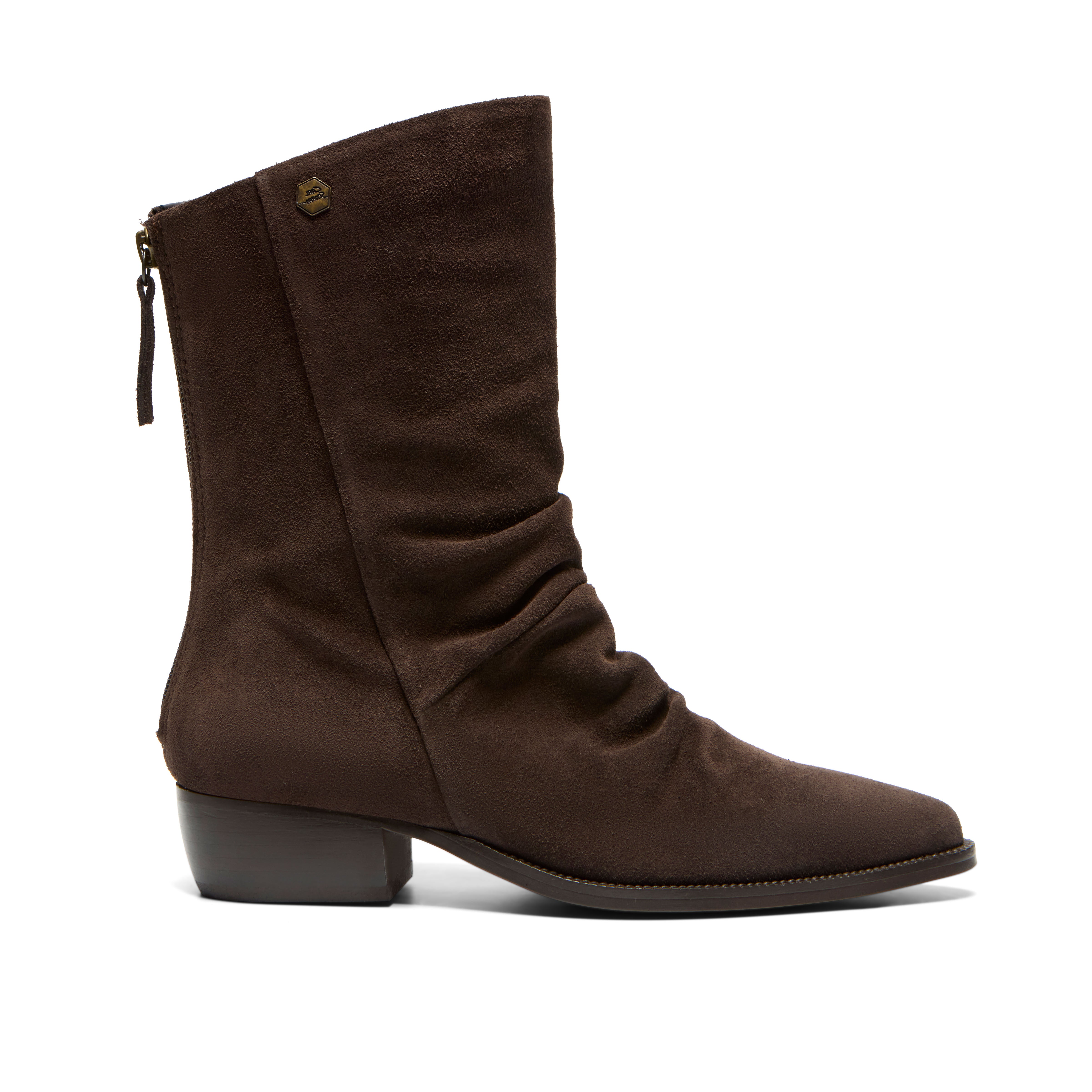 Nerissa Brown Suede Ankle Boot