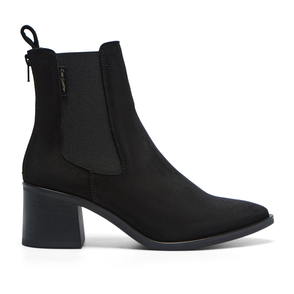 Olmia Black Suede Ankle Boot
