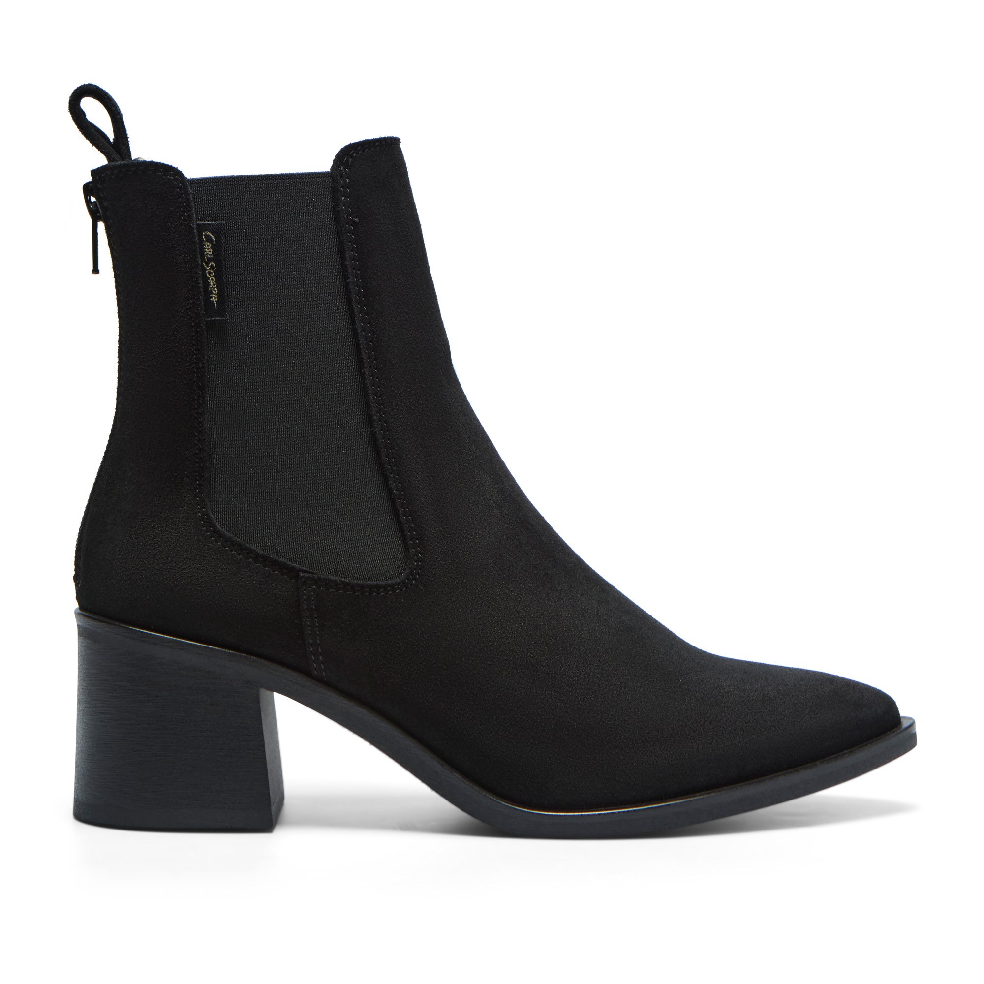 Olmia Black Suede Ankle Boot