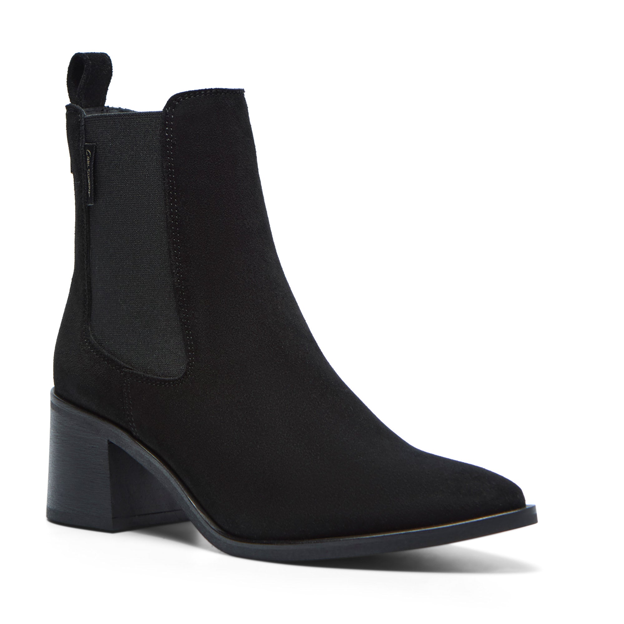 Olmia Black Suede Ankle Boot