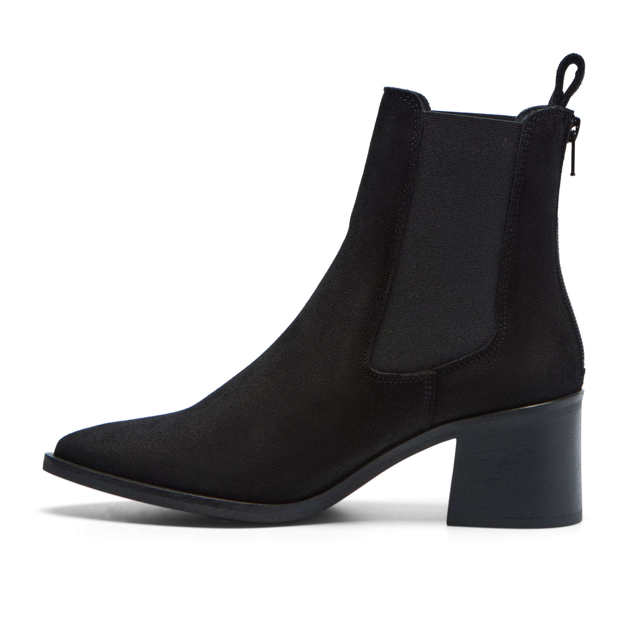 Olmia Black Suede Ankle Boot