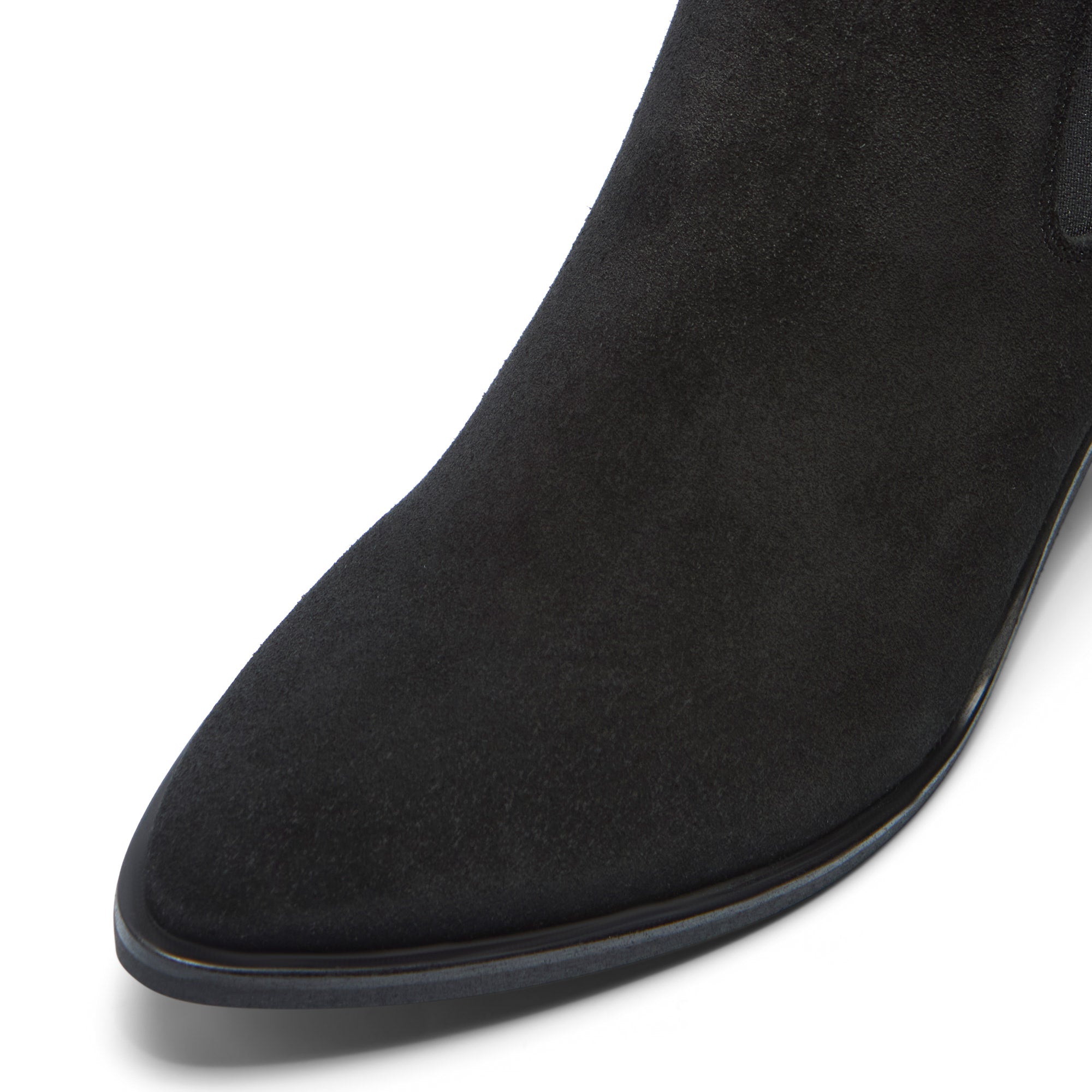 Olmia Black Suede Ankle Boot
