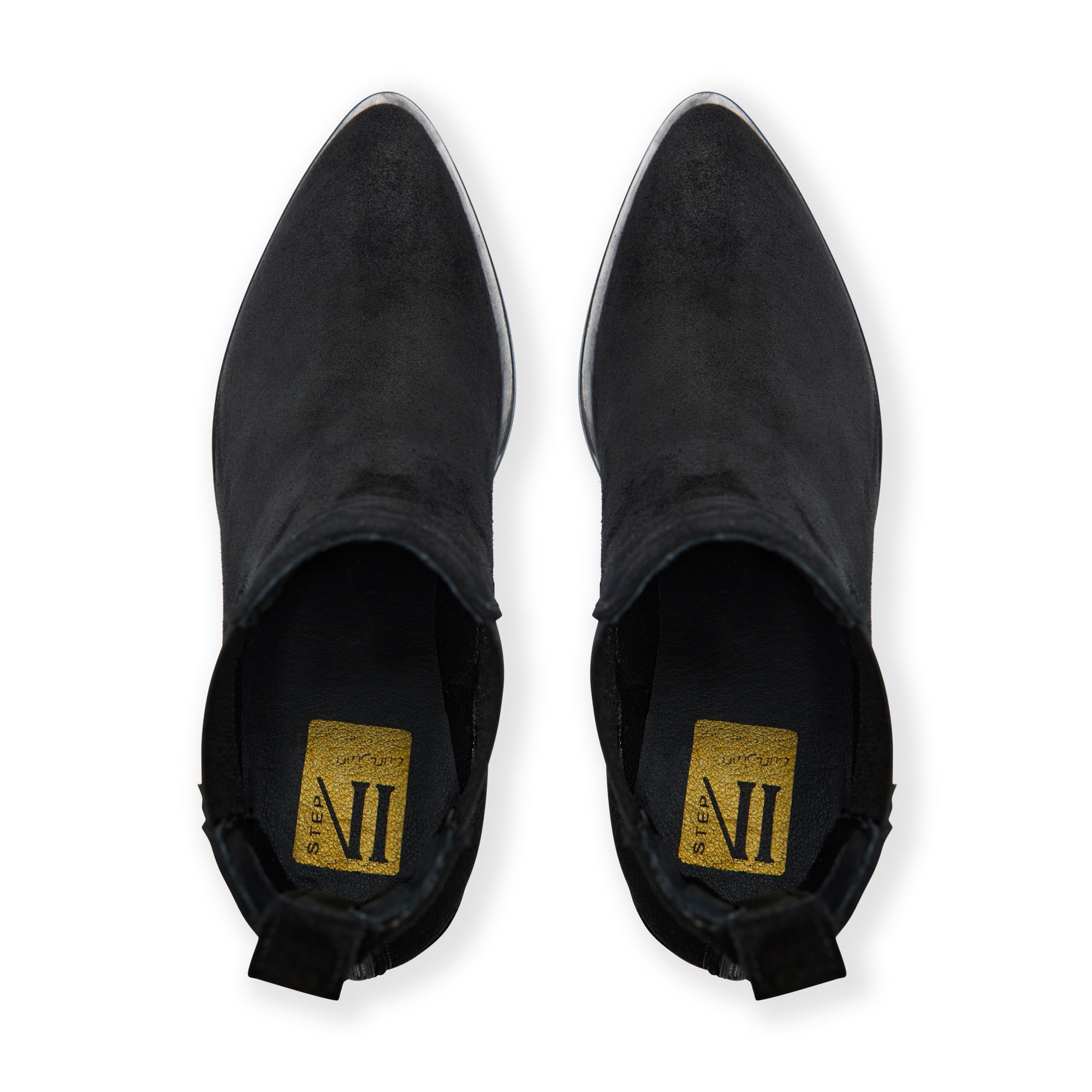 Olmia Black Suede Ankle Boot