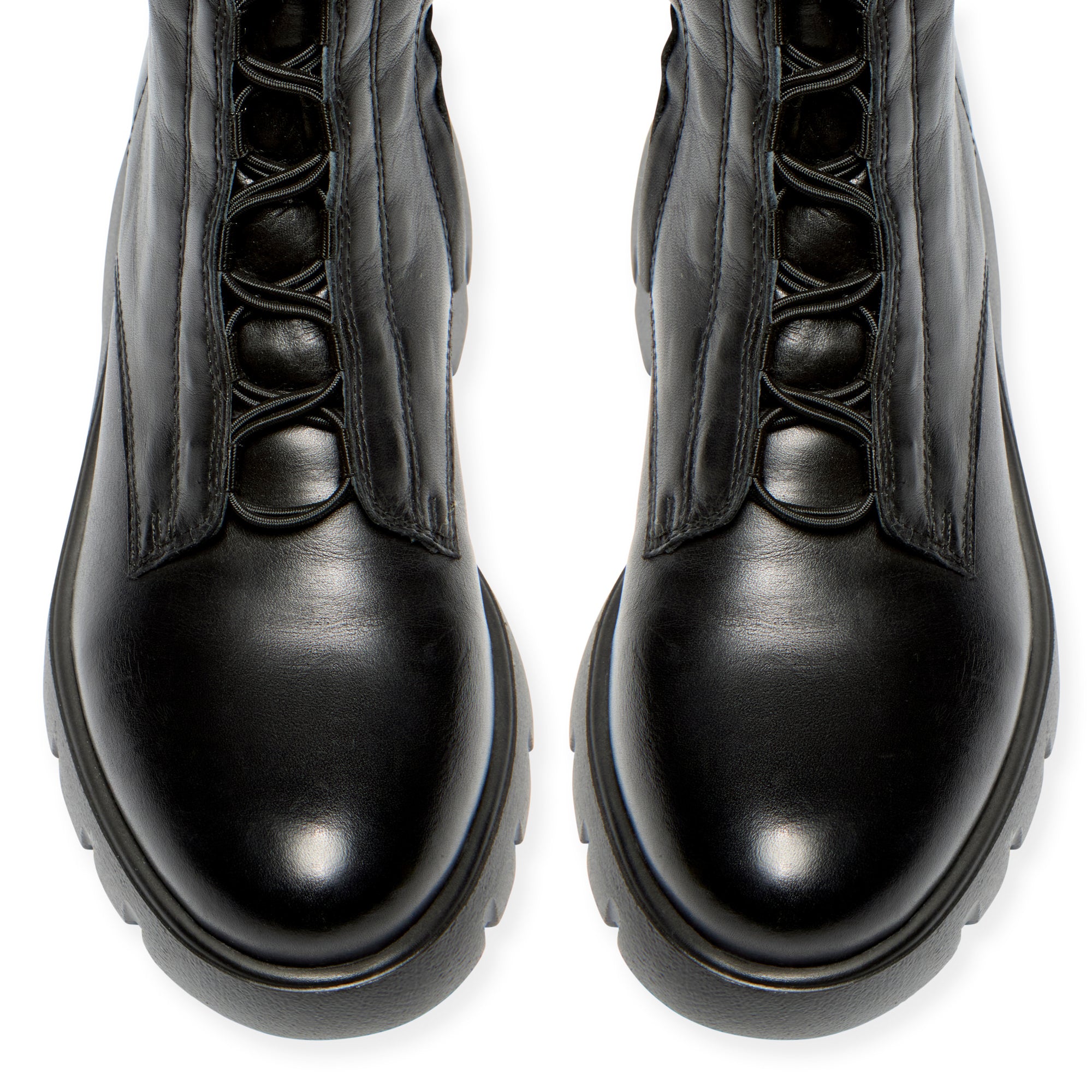 Prevale Black Leather Ankle Boot