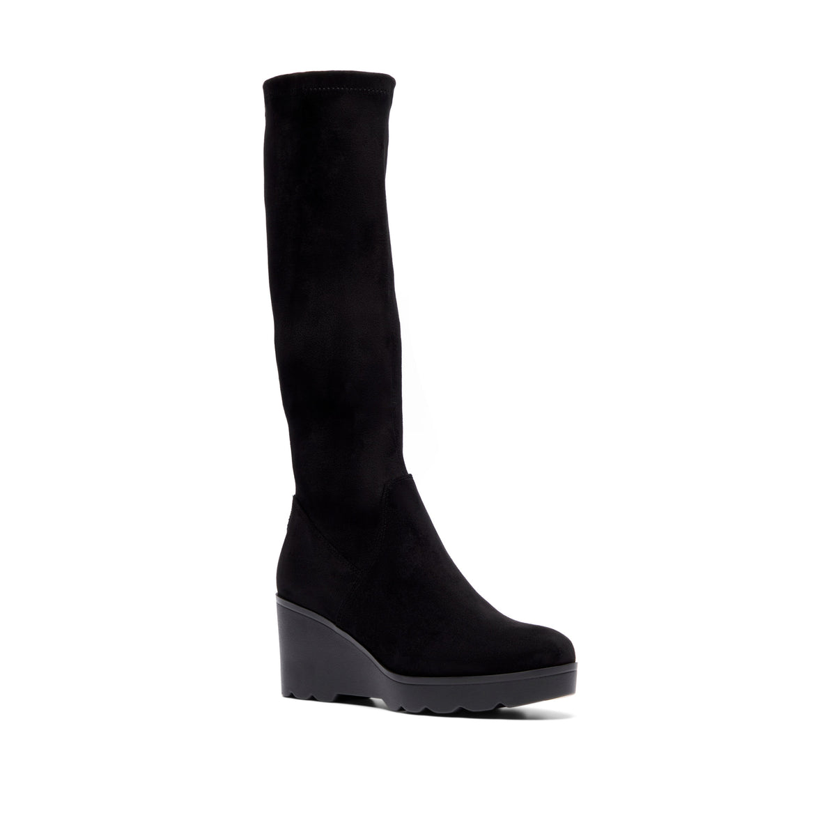 Corsetti Black Suede Knee High Boots
