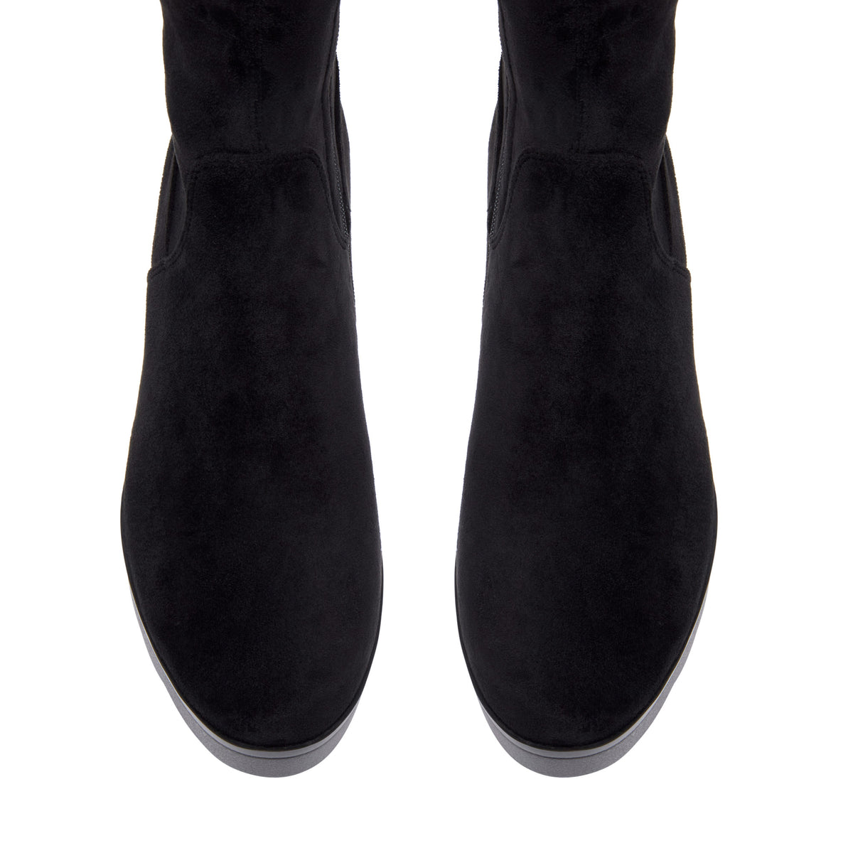 Corsetti Black Suede Knee High Boots
