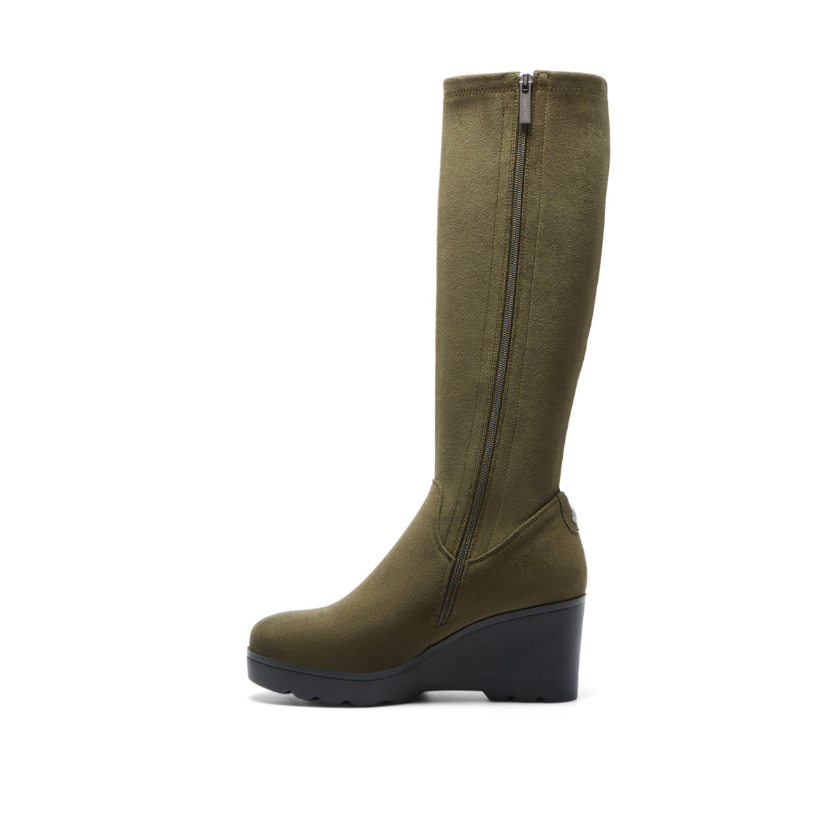 Corsetti Green Faux Suede Knee High Boots